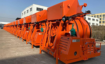 concrete mixer container loading